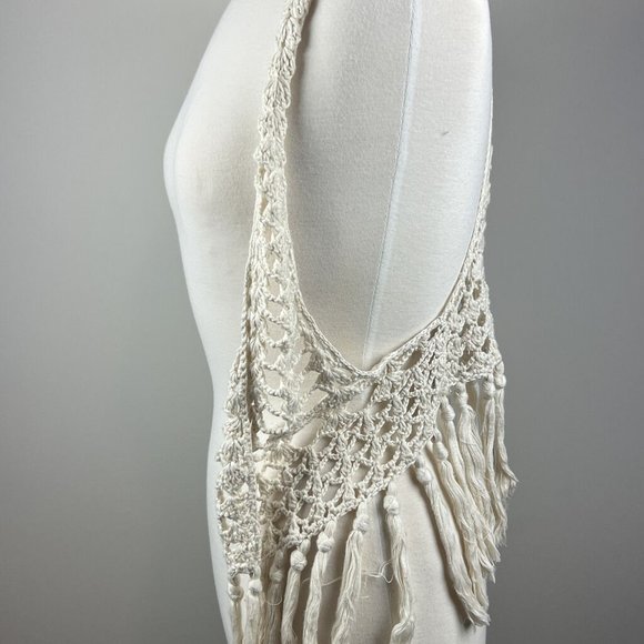 New A&F Abercrombie Women Open Cable Knit Wool Vest Size M/L - Picture 5 of 6